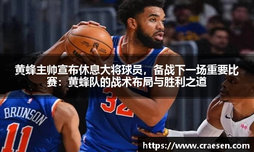 黄蜂主帅宣布休息大将球员，备战下一场重要比赛：黄蜂队的战术布局与胜利之道
