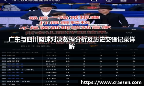 广东与四川篮球对决数据分析及历史交锋记录详解